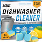 Dishwasher Cleaner Descaler, Lemon Scented - 24 Pack