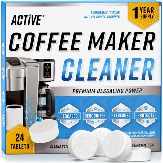 Coffee Maker Cleaner Descaler Tablets - 24 Pack