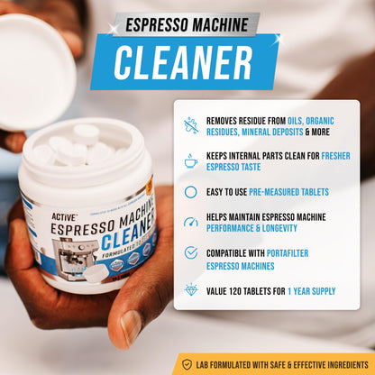 Espresso Machine Cleaning Tablets - 120 Tabs